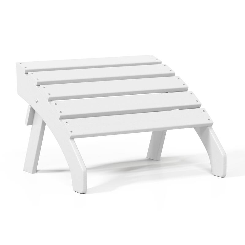 Polytrends Altura Outdoor Adirondack Folding Ottoman