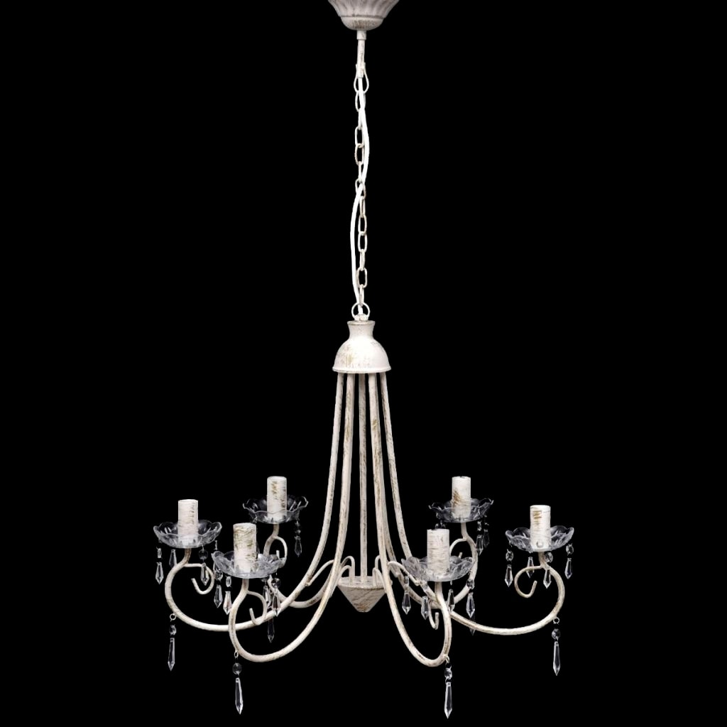 vidaXL Chandelier White 22"x18" - Chandeliers For Bedrooms by Overstock.com