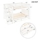 preview thumbnail 6 of 18, Full Over Full Bunk Bed with 6 Drawers and Shelves