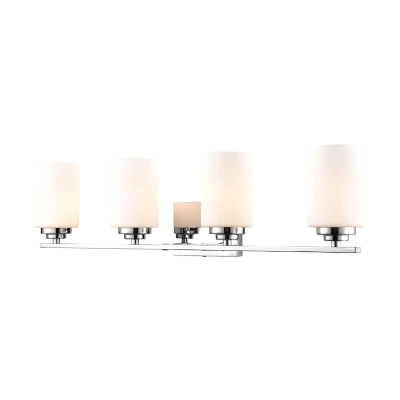 Millennium Lighting Durham Metal 4 Light Vanity Light with Frosted Glass Shades