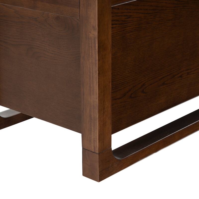 SAFAVIEH Couture Tyrell Wood Storage Bench - 60"W x 18"D x 18"H