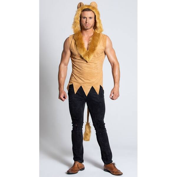 Shop Yandy Men S Hear Me Roar Costume Beige Overstock 29591395