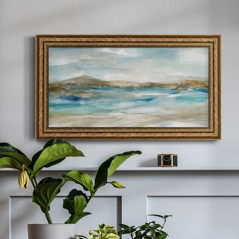 Peaceful Beach II Premium Framed Canvas- Ready to Hang