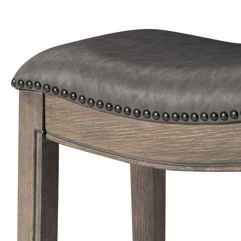Maven Lane Adrien Saddle Kitchen Stool