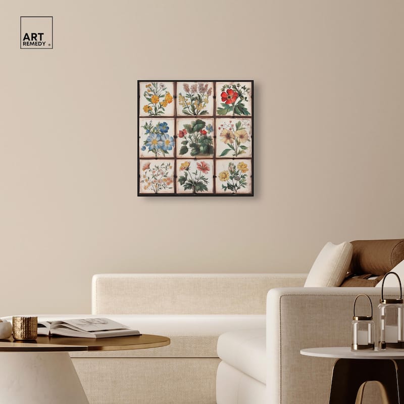Floral Mosaic Medley Canvas by Art Remedy