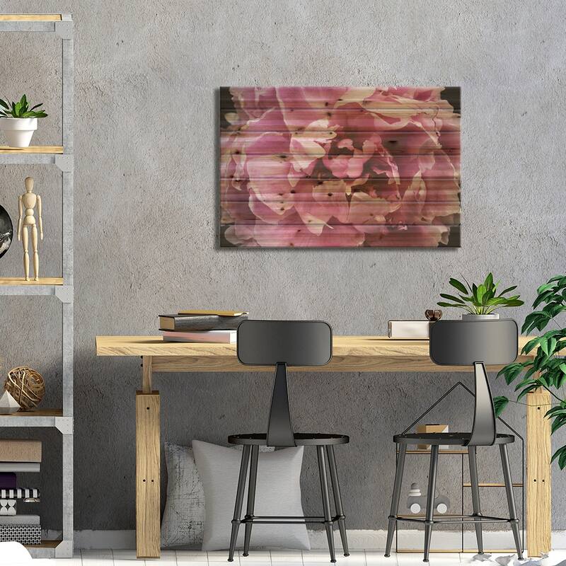 Pink Peony Passion III Print On Wood by Irena Orlov - Multi-Color