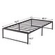 preview thumbnail 8 of 38, VECELO 14 Inch Twin Size Metal Platform Bed Frame,Kids Bed Set of 2, Bed Frame Set of 2