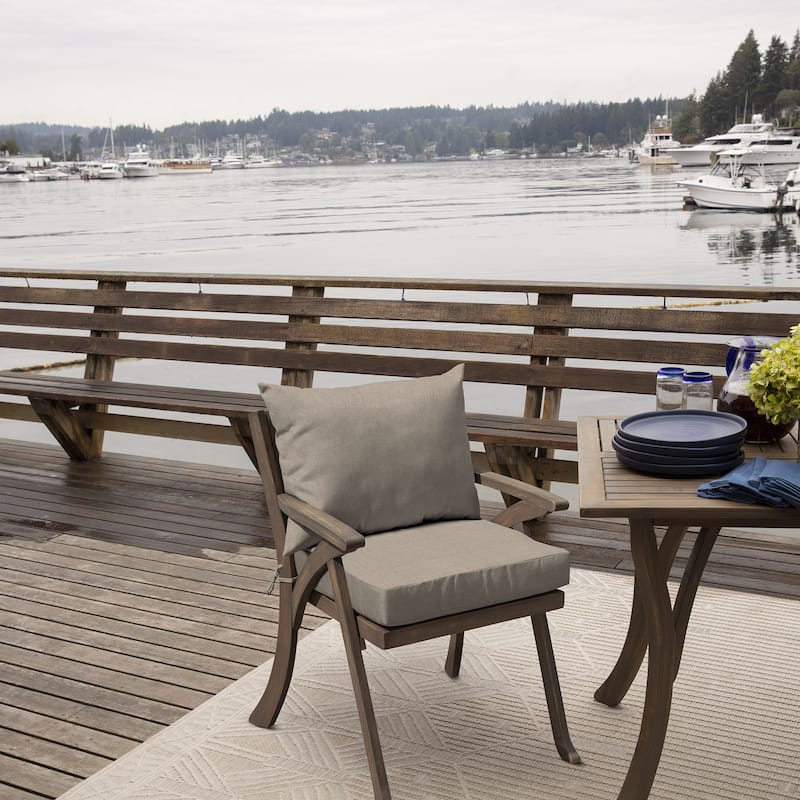ARDEN Olefin Outdoor 21 x 21 in. Dining Chair Cushion Set