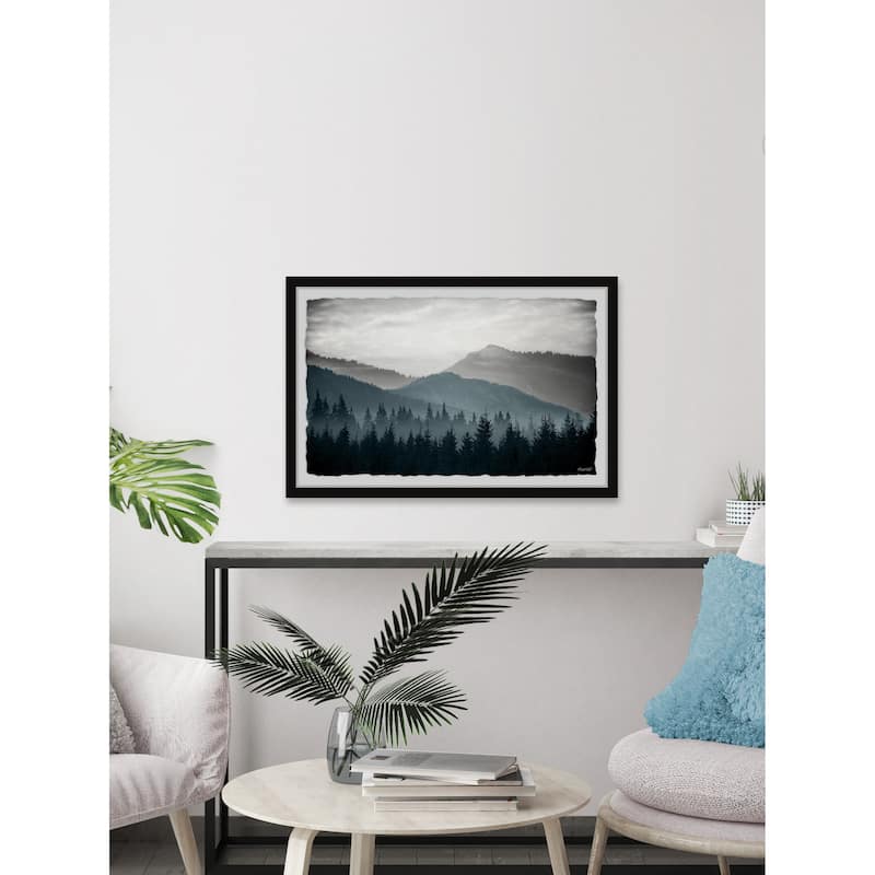 'A Night on the Mountain' Framed Painting Print