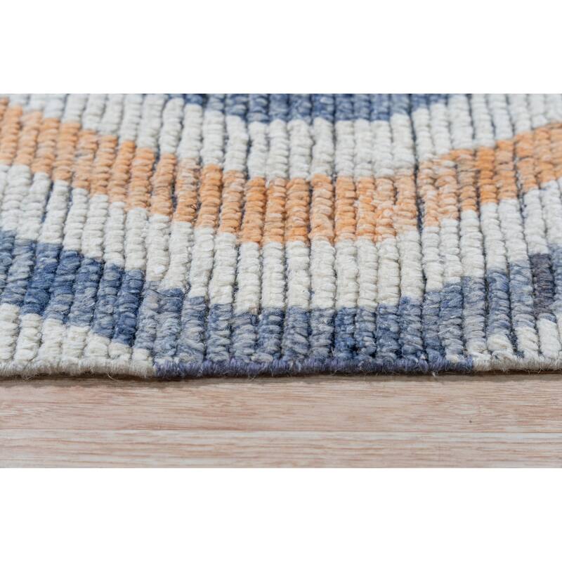 Home Decor Multicolored Hand-Knotted Wool Contemporary Marrakech Handspun Area RugElegant, Durable Rug for Living Room, Bedroom,