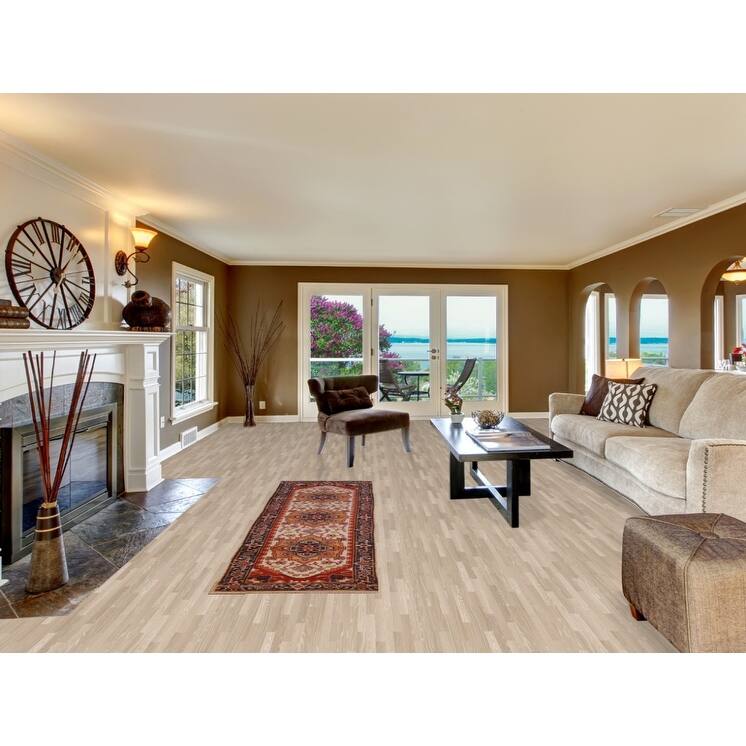 Hand Knotted Oriental 100% Wool Carpet Traditional Geometric Beige & Ivories Heriz (serapi) Runner Rug - 8' 0'' X 2' 5''