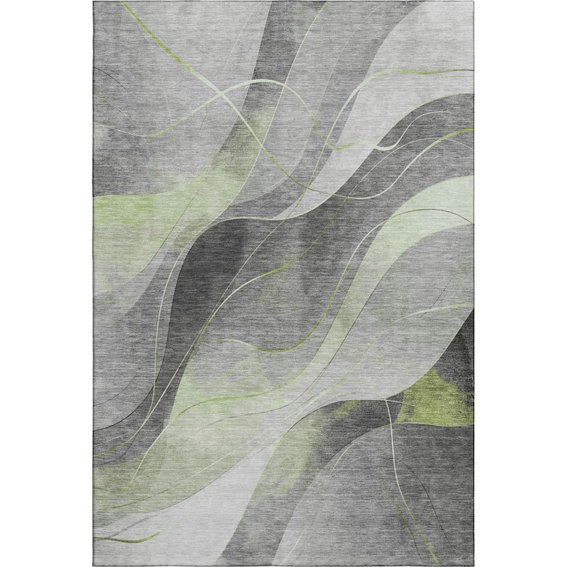 Premium Washable Super Soft Modern Waves Mayfield Rug