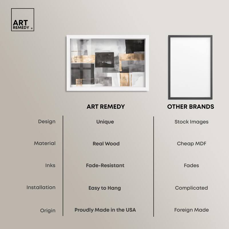 Graphite and Glimmer I Shadowbox by Art Remedy