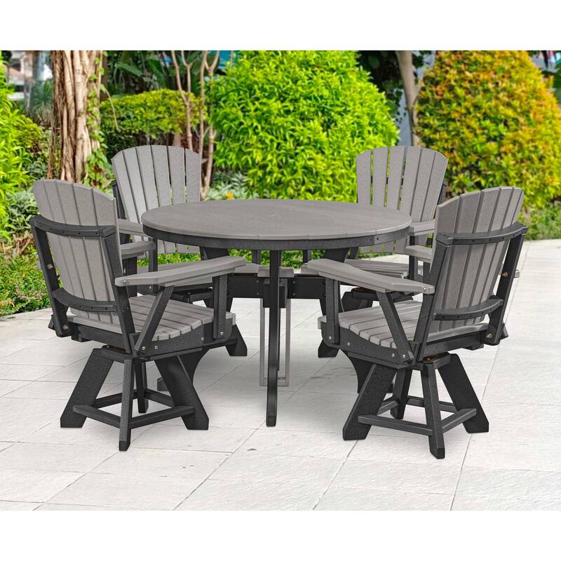 American Furniture Classics Single Dining Height Swivel Arm Chair, Made in the USA