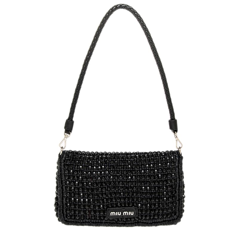 Miu Miu Beaded Woven Handbag