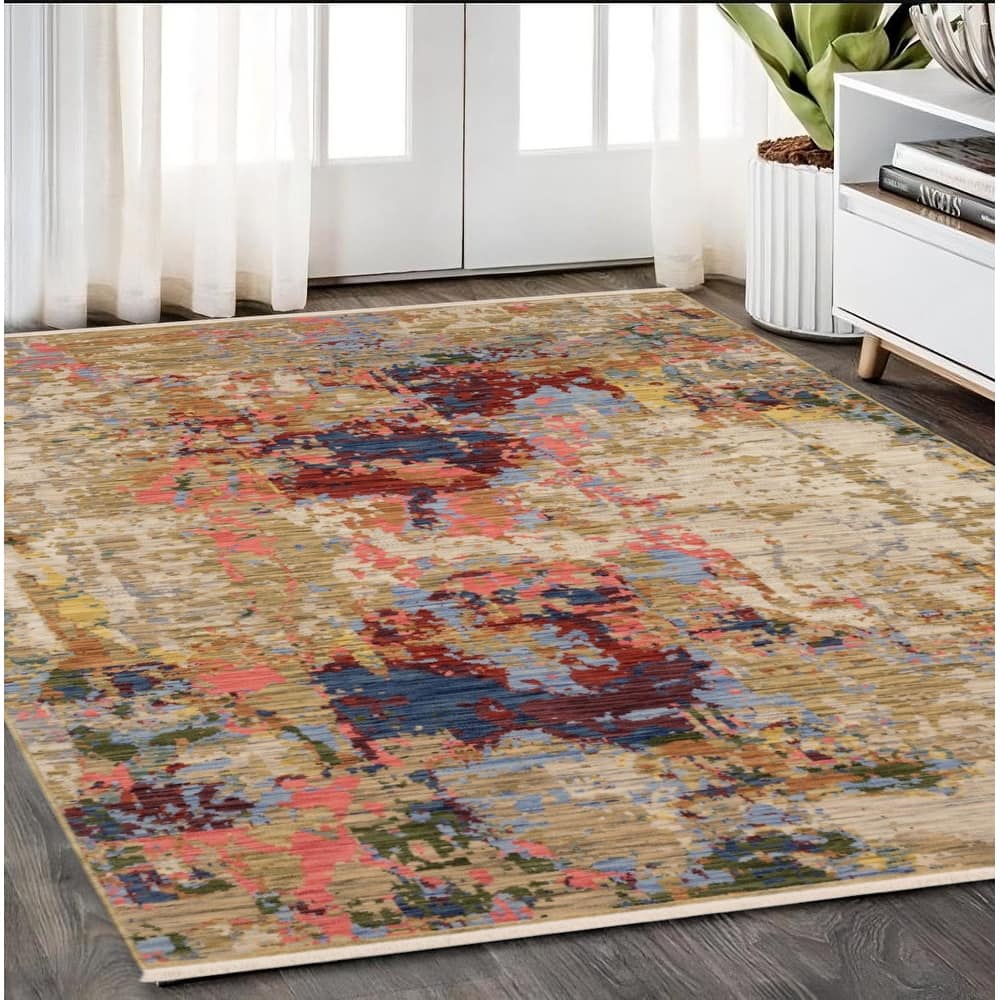 HomeRootsAbstract Modern Rectangle Area Rug