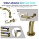 preview thumbnail 71 of 98, Energy-saving Wraparound Adjustable French Blackout Curtain Rod Set