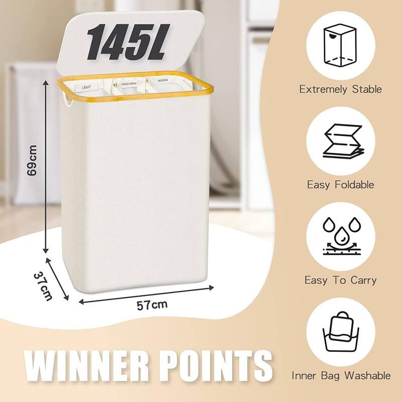 Hampers for Laundry Basket with Lid, Extra Large Laundry Hamper