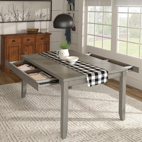 slide 2 of 67, Elena Wood Rectangular Dining Table by iNSPIRE Q Classic