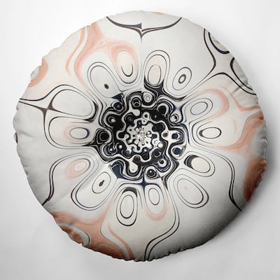Bohemian & Eclectic Cappuchino Design Tufted Floor Pillow