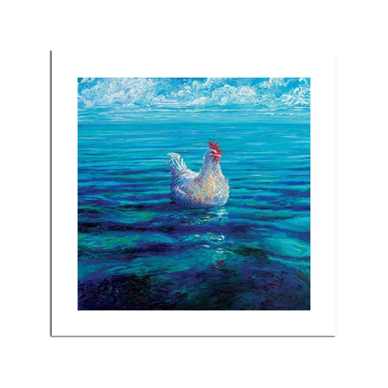 Chicken Of The Sea Fine Art Paper Print by Iris Scott - Multi