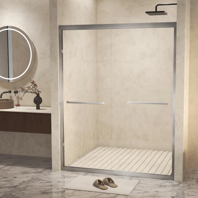 Premium Double Sliding Shower Door with Advanced Safety Features and Stylish Design