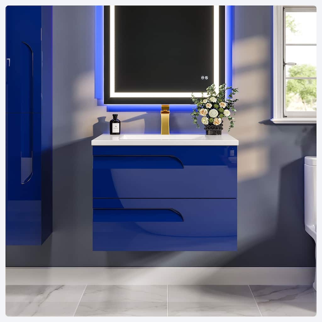 Eviva Joy 32"W Bath Vanity with Integrated Porcelain Sink