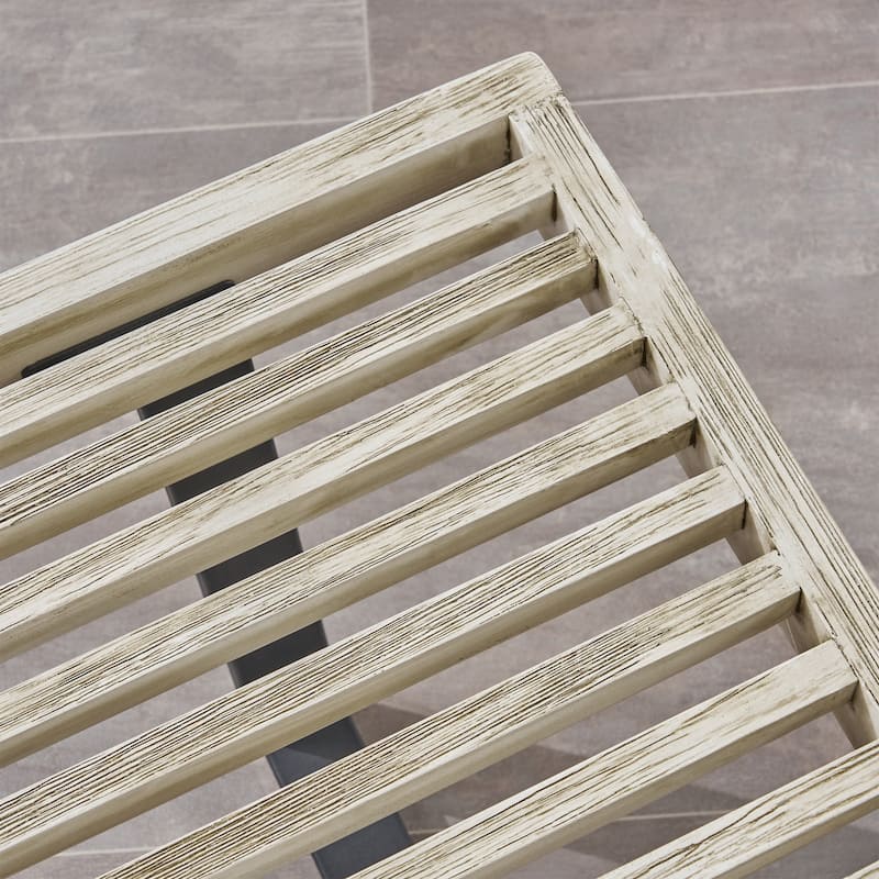 Fresno Outdoor Acacia Dining Bench by Christopher Knight Home - N/A