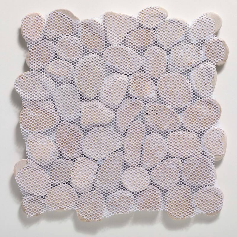 Cruz Bay Studio XP3 Classic Pebble - 11" x 11" Pebble and Rock Floor - Tan Natural