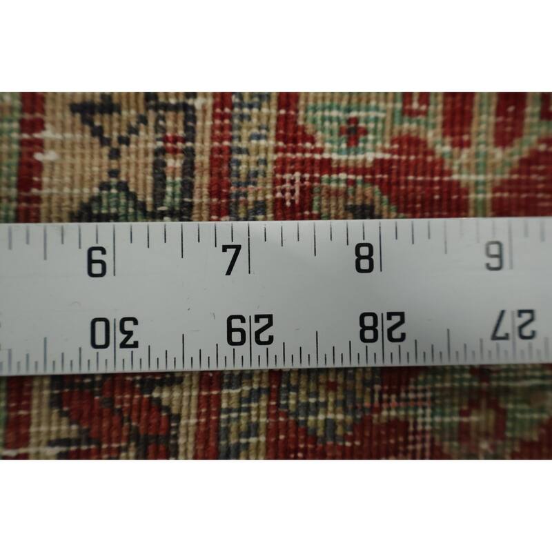 Hand Knotted Oriental 100% Wool Carpet Traditional Tribal Red Shiraz Area Rug - 5' 2'' X 3' 10''