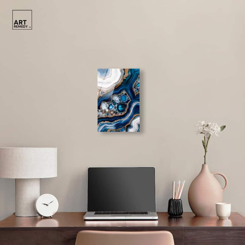 Azure Alveoli I Acrylic by Art Remedy, Ready to Hang