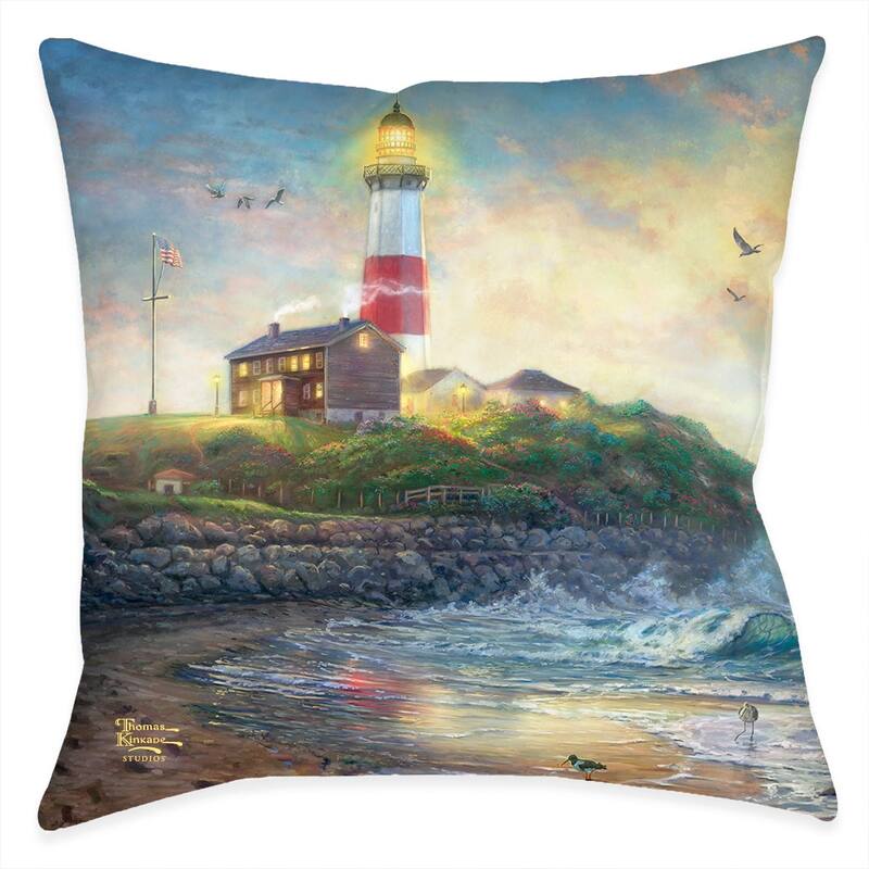 Thomas Kinkade Light of Hope Indoor Decorative Pillow by Laural Home