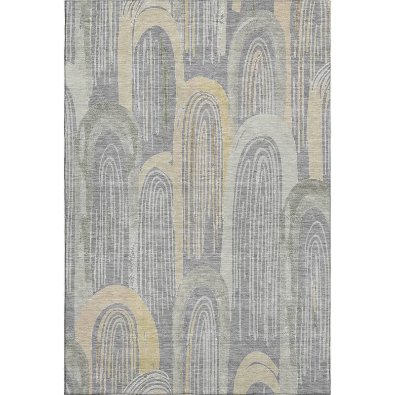 Premium Washable Super Soft Contemporary Imprints Mayfield Rug