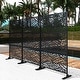 preview thumbnail 40 of 166, Outdoor Privacy Screen with Stand for Patio Garden Metal Fence