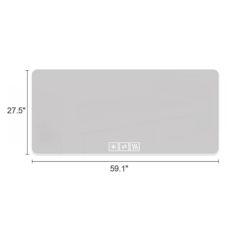 Wall mounted LED lighting mirror