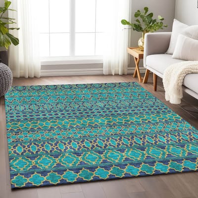 Premium Washable Super Soft Boho Stripes Mayfield Rug