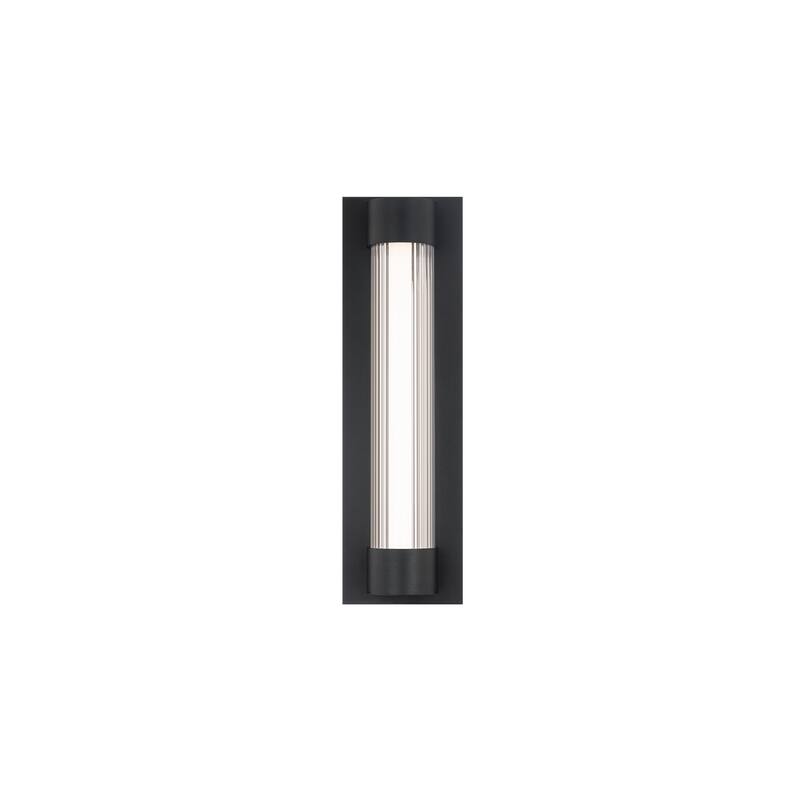 Chyzel 18in LED Outdoor Wall Light Selectable CCT 2700-3000-3500-4000K set to 2700K in Black