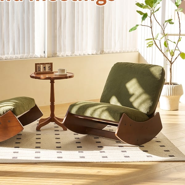 slide 2 of 13, Comfortable Glider Rocking Chair