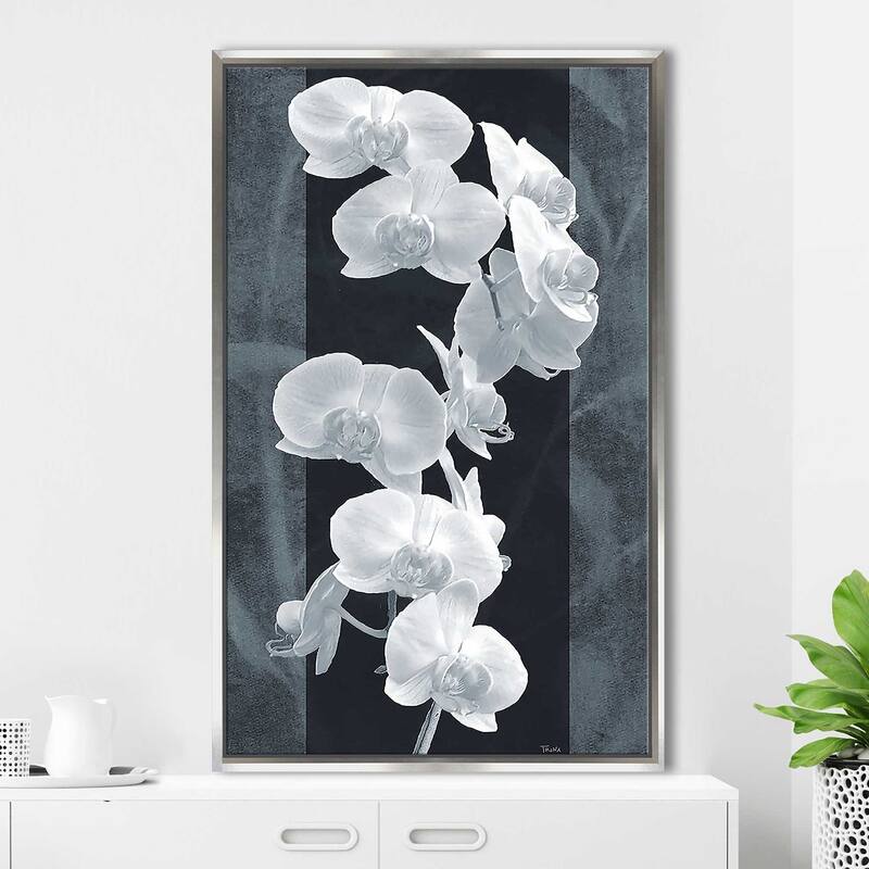 "Orchid Opulence I" Print on Floating Canvas