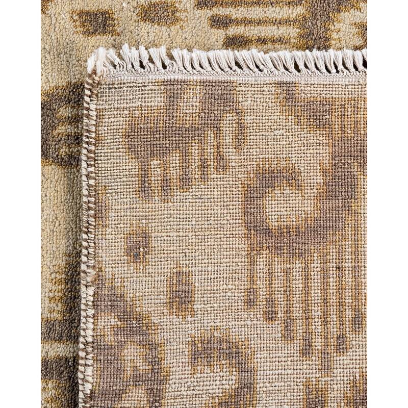 Ikat One-of-a-Kind Hand-Knotted Area Rug, Beige - 8' 3" x 10' 2"