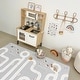 preview thumbnail 3 of 1, Speckle Blue & Scandi Road Playmat - 82.5in L X 55in W