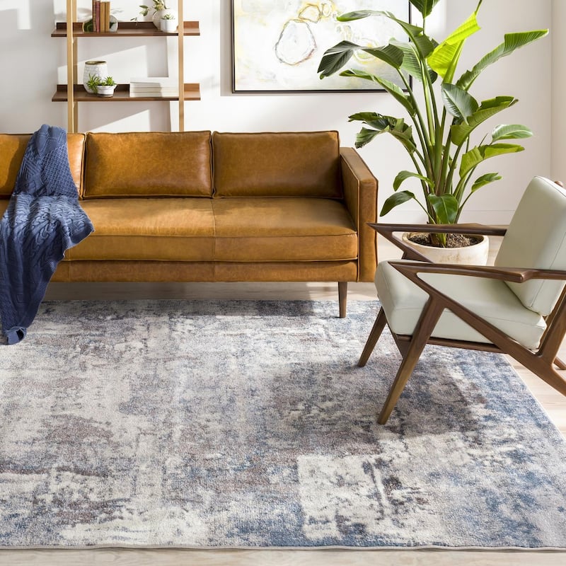 Livabliss Ankara Industrial Area Rug - 2' x 2' 11" - Teal