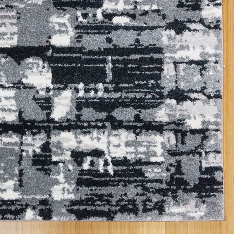 Baran Mikas Charcoal Area Rug (5'3