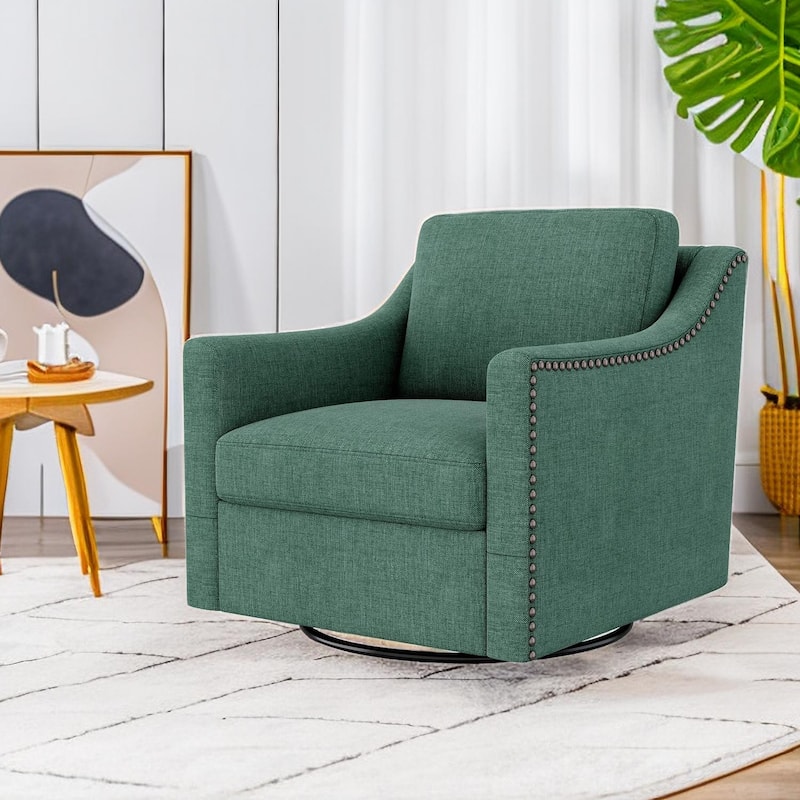 Swivel Accent Chairs for Living Room, 360 Degree Arm Chairs for Bedroom Living Room Chair Bedroom Chair