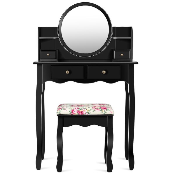 Dressing Table Kids Dresser And Chair Stool Beauty Sets Fashion