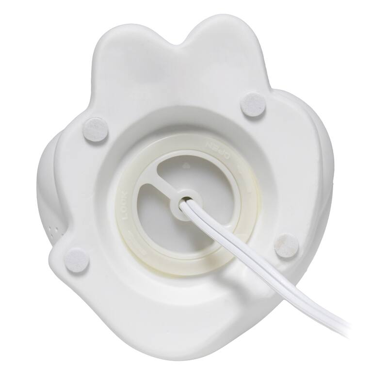 Sitting Kitty Cat Porcelain Table Lamp - 12.25" - White