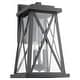 preview thumbnail 1 of 3, Quorum International 725-22 Artesno 3 Light 22" Tall Outdoor Wall Textured Black