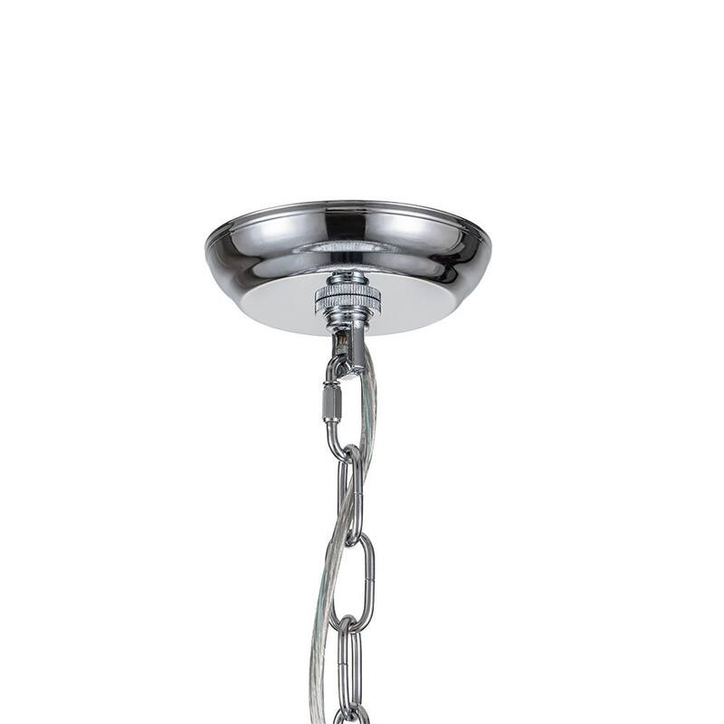 Luxury Fringe Style Tiered Crystal Chandelier - Polished Chrome