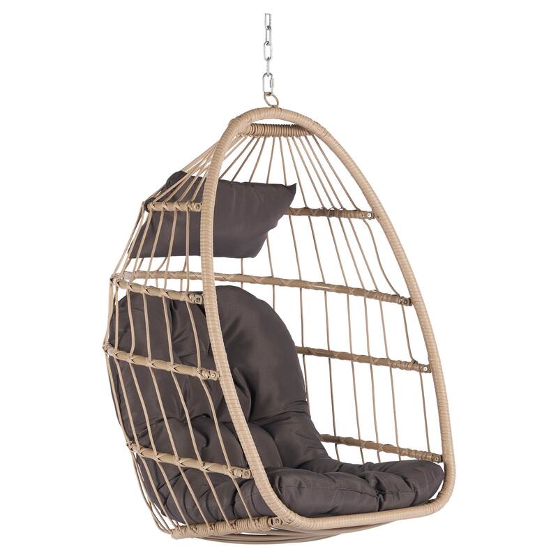 Outdoor Rattan Egg Swing Chair Hanging Chair