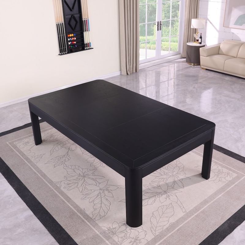 Cadora Duo 7FT Slate Pool Table in Black Ash With Dining top